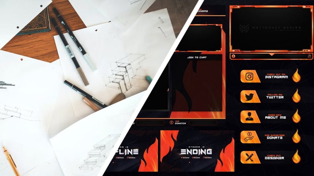 stream overlay from sketch to final product